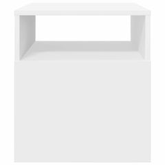vidaXL End Table White 40.5 x 40 x 45 cm Engineered Wood 6