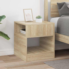 vidaXL End Table Sonoma Oak 40.5 x 40 x 45 cm Engineered Wood 4