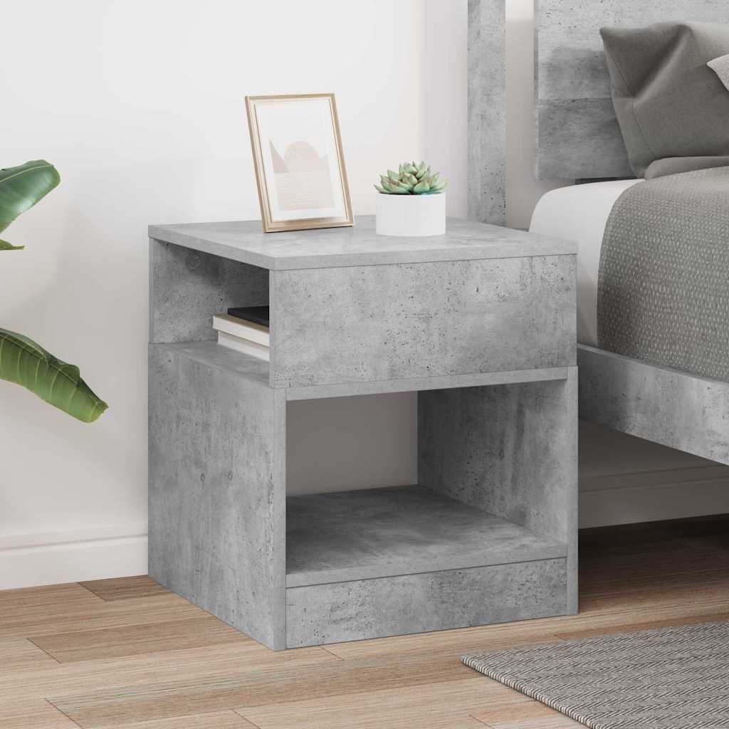 vidaXL End Table Concrete Grey 40.5 x 40 x 45 cm Engineered Wood 4