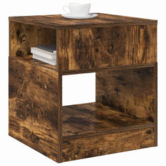 vidaXL End Table 2 pcs Smoked Oak 40.5 x 40 x 45 cm Engineered Wood 3