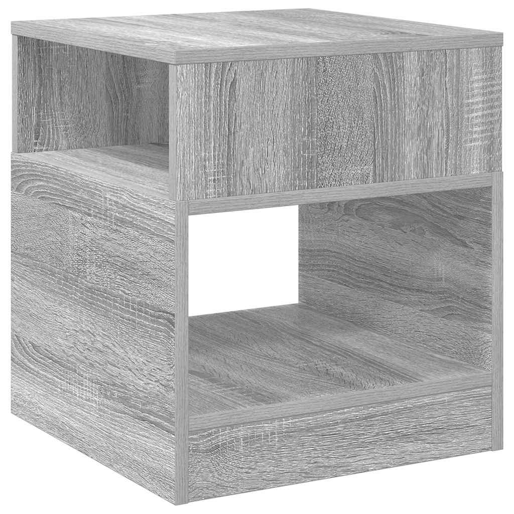 vidaXL End Table Grey Sonoma 40.5 x 40 x 45 cm Engineered Wood 2
