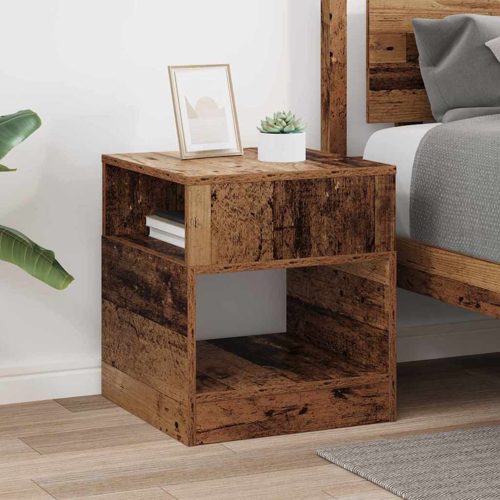 vidaXL End Table Old Wood 40.5 x 40 x 45 cm Engineered Wood 4