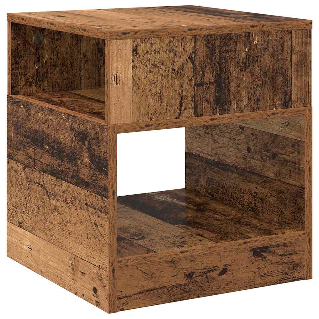 vidaXL End Table Old Wood 40.5 x 40 x 45 cm Engineered Wood 2