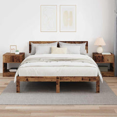 vidaXL End Table 2 pcs Old Wood 40.5 x 40 x 45 cm Engineered Wood 4