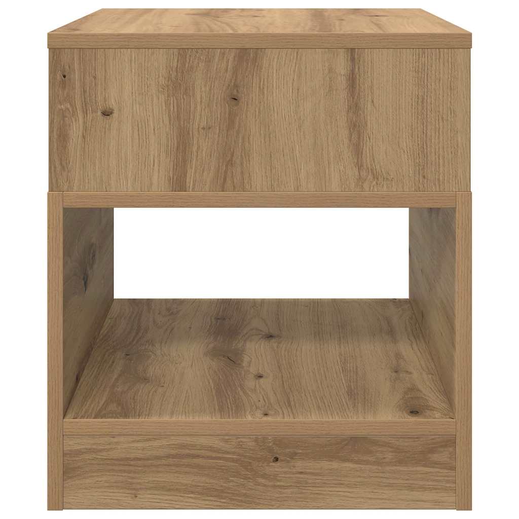 vidaXL End Table Artisan Oak 40.5 x 40 x 45 cm Engineered Wood 5
