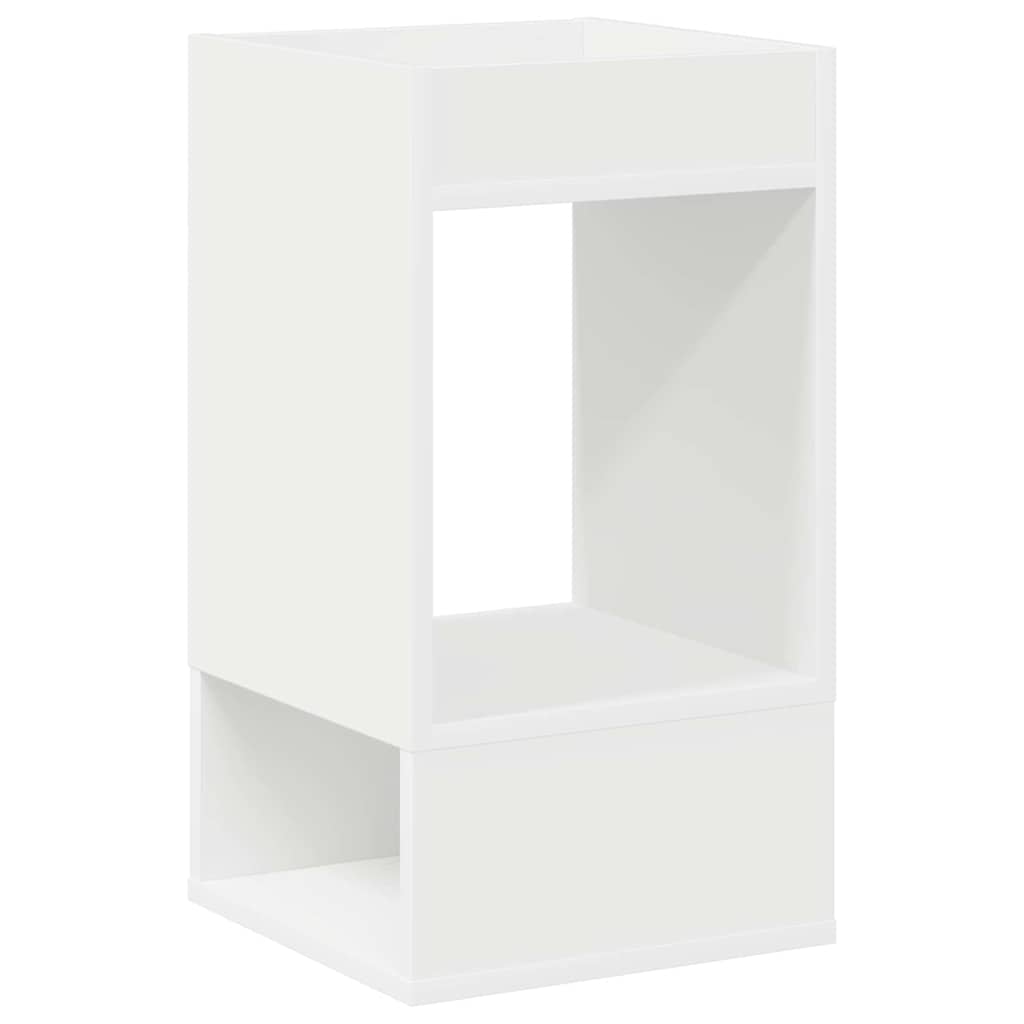 vidaXL End Table White 30 x 30 x 56 cm Engineered Wood 2