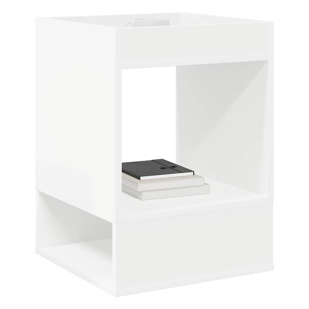 vidaXL End Table White 40 x 40 x 56 cm Engineered Wood 3