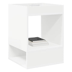 vidaXL End Table White 40 x 40 x 56 cm Engineered Wood 3
