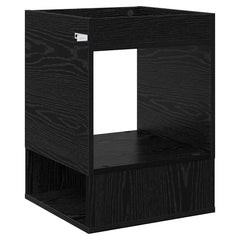 vidaXL End Table Black Oak 40 x 40 x 56 cm Engineered Wood 6