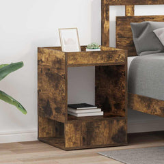 vidaXL End Table 2 pcs Smoked Oak 40 x 40 x 56 cm Engineered Wood 1
