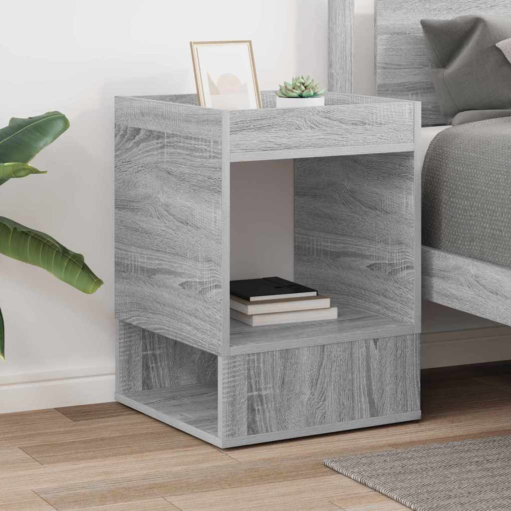 vidaXL End Table Grey Sonoma 40 x 40 x 56 cm Engineered Wood 4