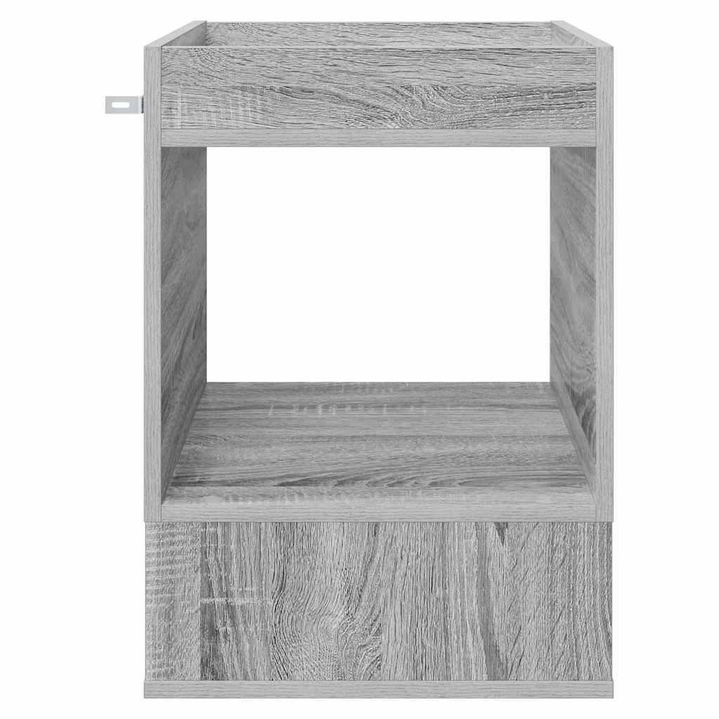 vidaXL End Table Grey Sonoma 40 x 40 x 56 cm Engineered Wood 5