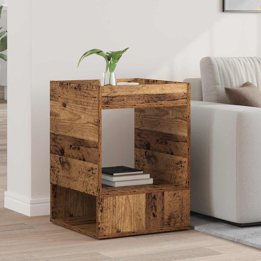 vidaXL End Table Old Wood 40 x 40 x 56 cm Engineered Wood 1