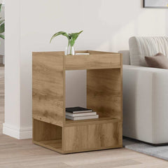 vidaXL End Table Artisan Oak 40 x 40 x 56 cm Engineered Wood 1