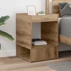 vidaXL End Table Artisan Oak 40 x 40 x 56 cm Engineered Wood 4
