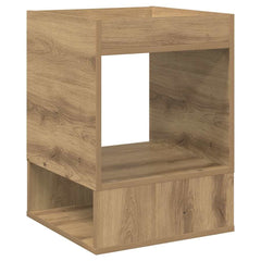 vidaXL End Table Artisan Oak 40 x 40 x 56 cm Engineered Wood 2
