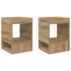 End Table 2 pcs Artisan Oak Engineered Wood, image 2