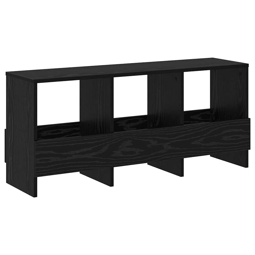 vidaXL Magazine Rack Black Oak 102 x 30 x 45 cm 2
