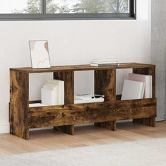 vidaXL Magazine Rack Smoked Oak 102 x 30 x 45 cm 1