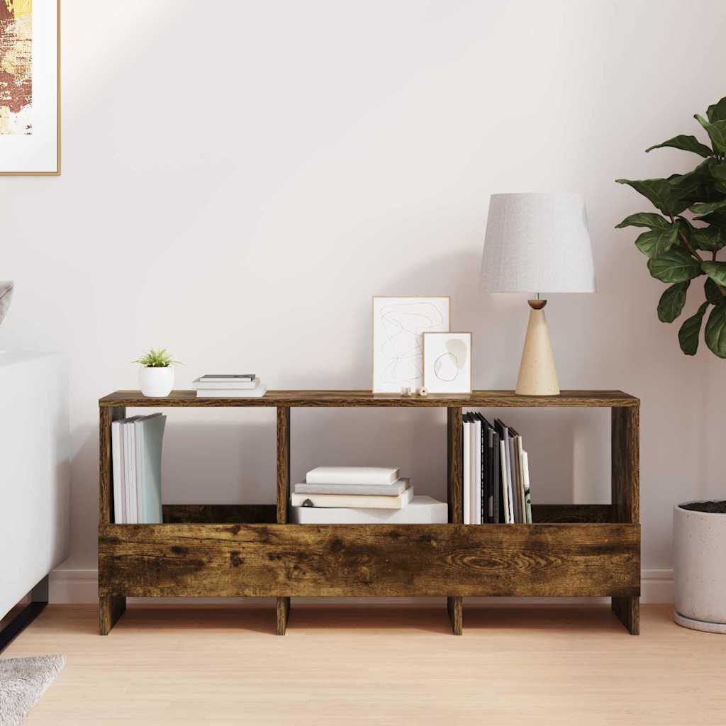 vidaXL Magazine Rack Smoked Oak 102 x 30 x 45 cm 4