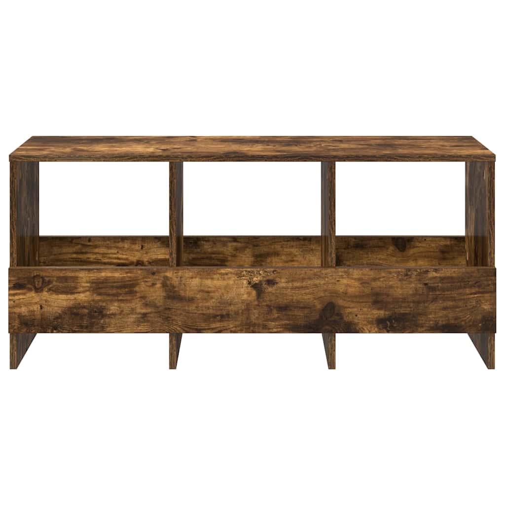 vidaXL Magazine Rack Smoked Oak 102 x 30 x 45 cm 6