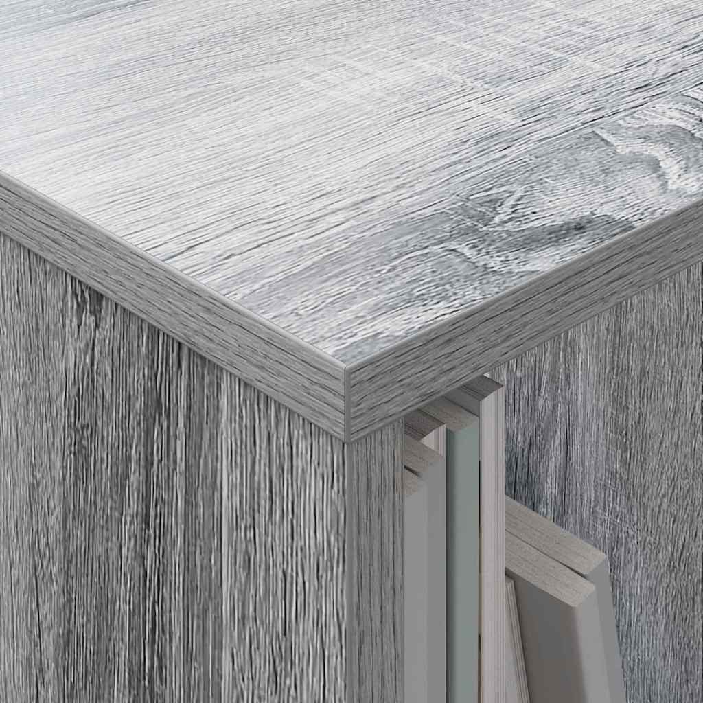 vidaXL Magazine Rack Grey Sonoma 102 x 30 x 45 cm 5