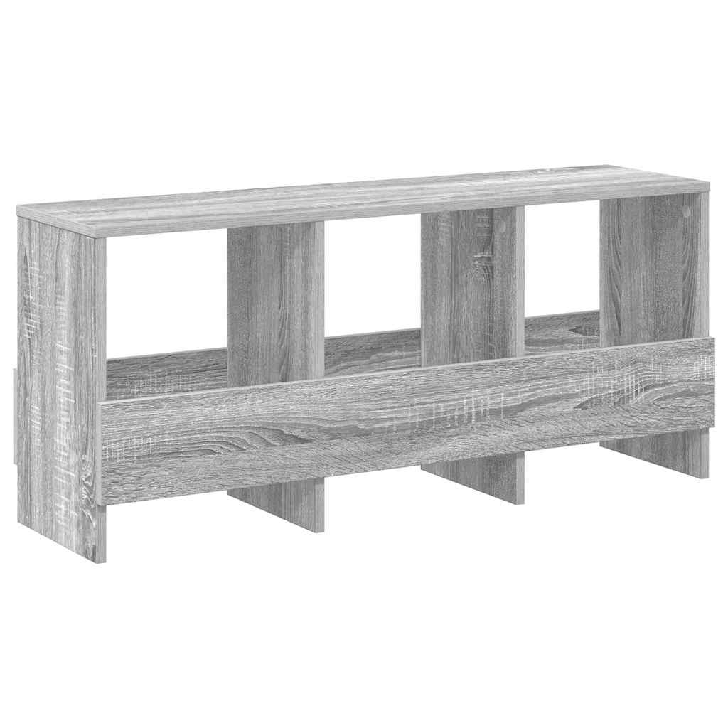 vidaXL Magazine Rack Grey Sonoma 102 x 30 x 45 cm 2