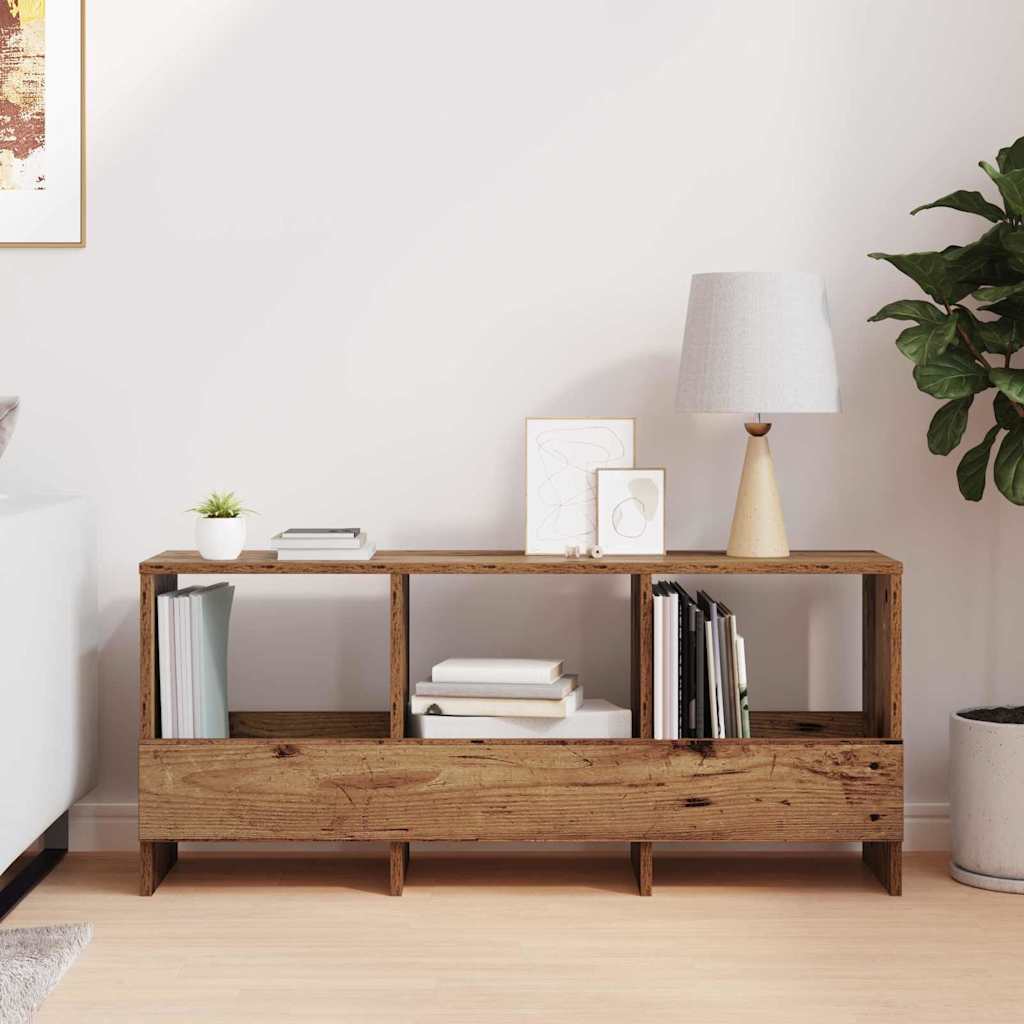 vidaXL Magazine Rack Old Wood 102 x 30 x 45 cm 4