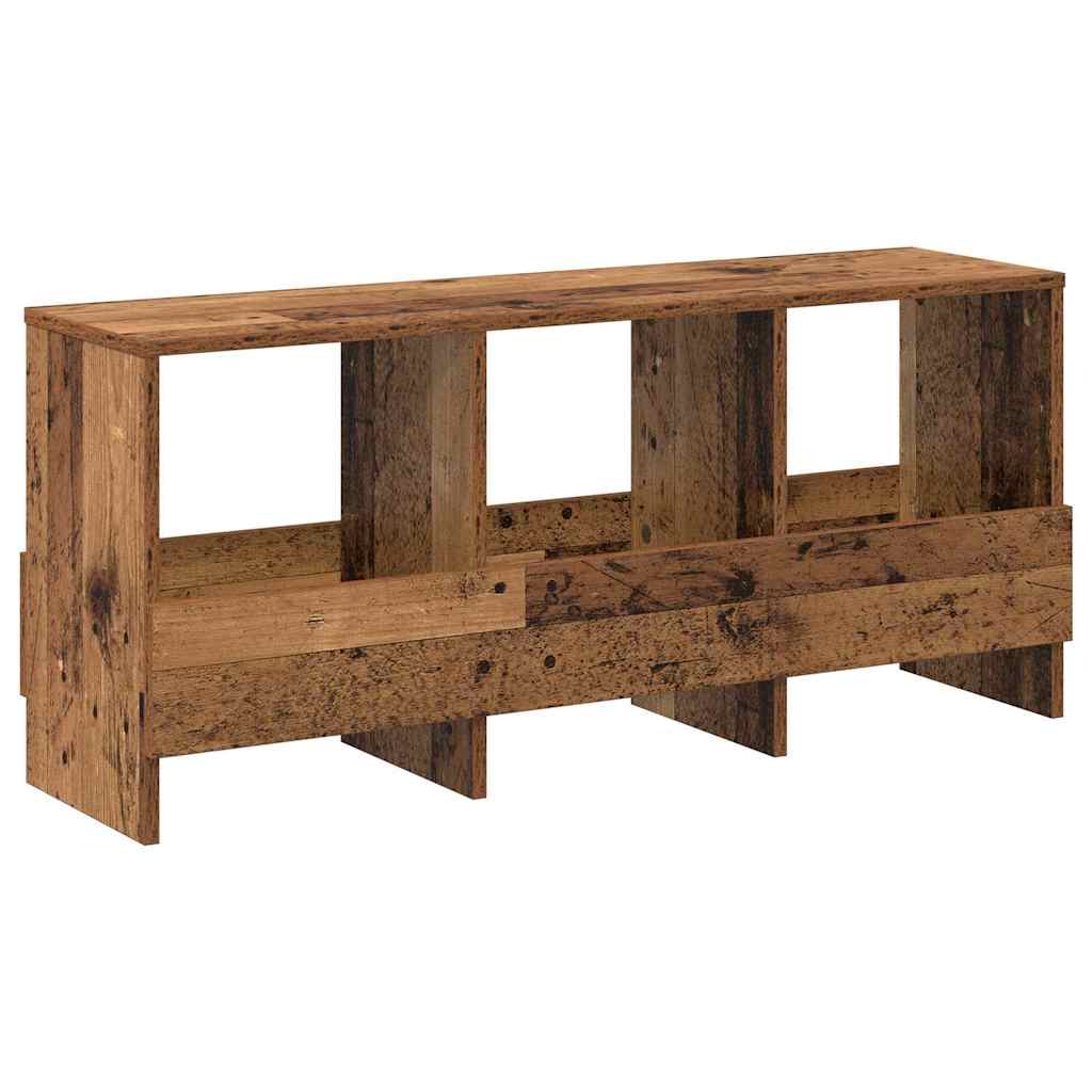 vidaXL Magazine Rack Old Wood 102 x 30 x 45 cm 2