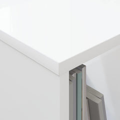 vidaXL Magazine Rack 2 pcs White 35 x 30 x 45 cm 5