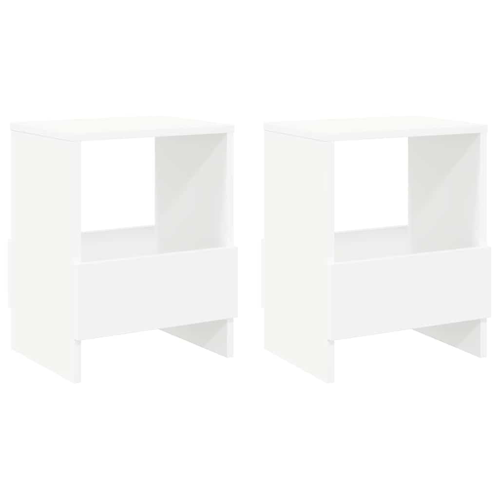 vidaXL Magazine Rack 2 pcs White 35 x 30 x 45 cm 2