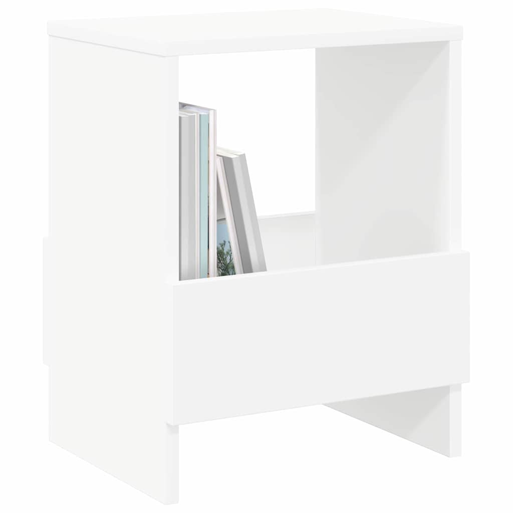 vidaXL Magazine Rack 2 pcs White 35 x 30 x 45 cm 3