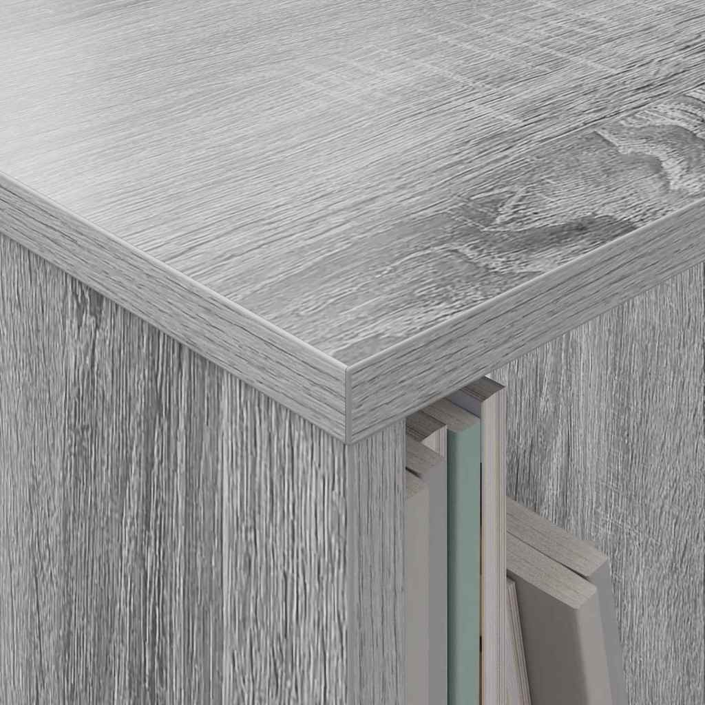 vidaXL Magazine Rack 2 pcs Grey Sonoma 35 x 30 x 45 cm 5