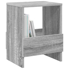 vidaXL Magazine Rack 2 pcs Grey Sonoma 35 x 30 x 45 cm 3