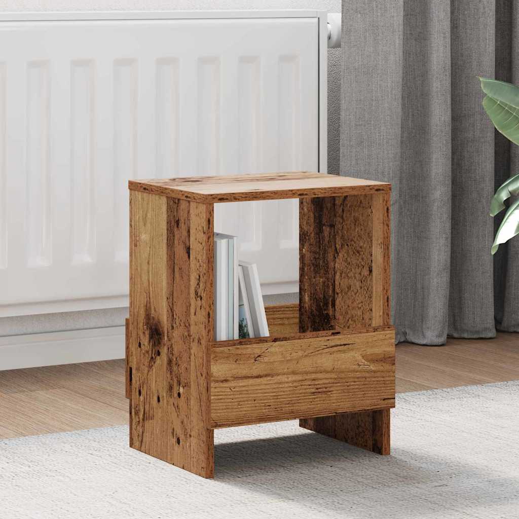 vidaXL Magazine Rack 2 pcs Old Wood 35 x 30 x 45 cm 1