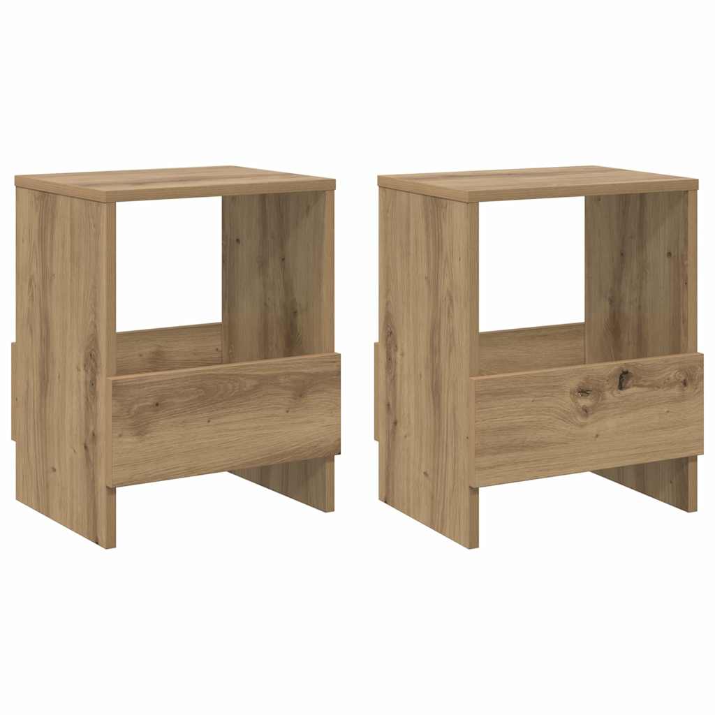 vidaXL Magazine Rack 2 pcs Artisan Oak 35 x 30 x 45 cm 2