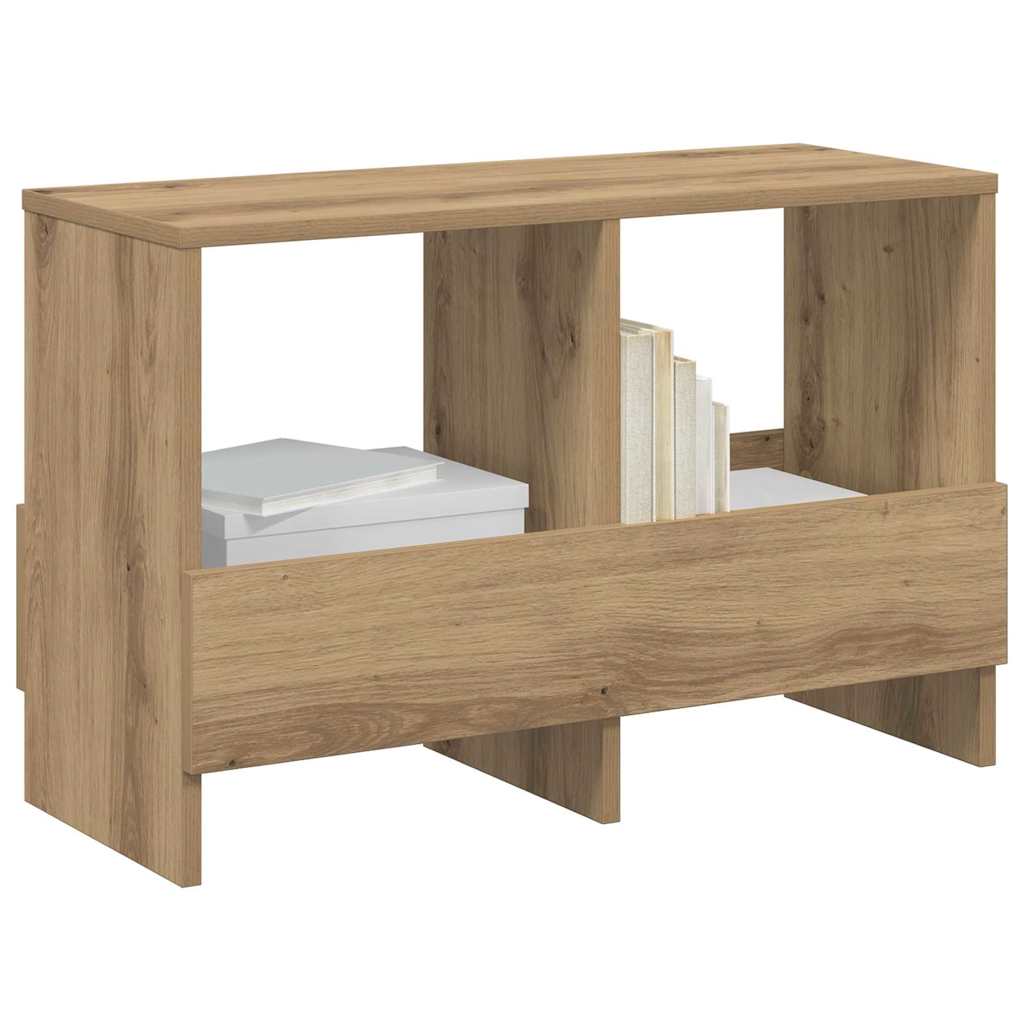 vidaXL Magazine Rack Artisan Oak 68.5 x 30 x 45 cm 3