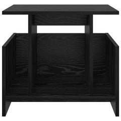 vidaXL TV Stand 50 x 35 x 45 cm Black Oak Engineered Wood 5