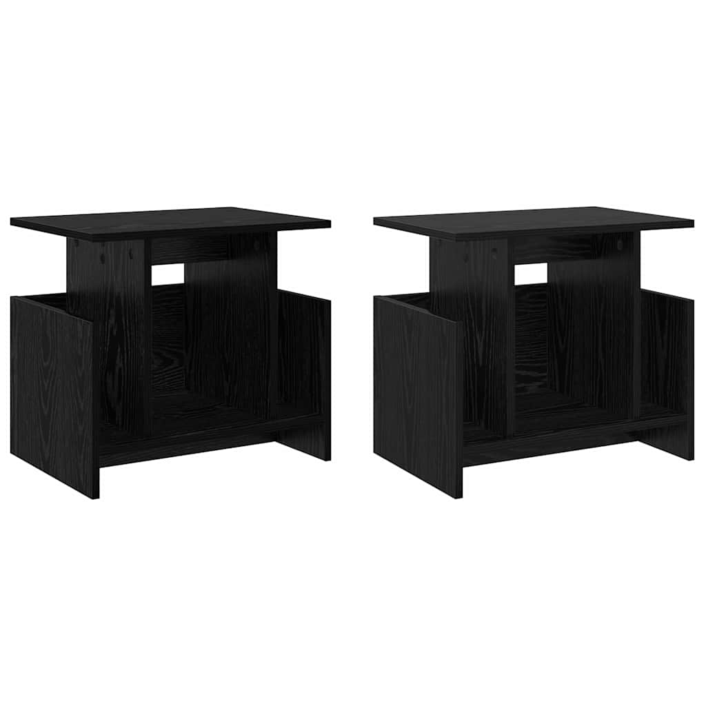 TV Stand Engineered Wood 2 Black oak