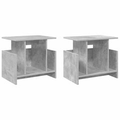 TV Stand Engineered Wood 2 Concrete grey