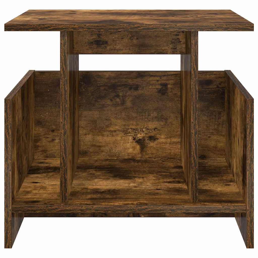 vidaXL TV Stand 50 x 35 x 45 cm Smoked Oak Engineered Wood 5