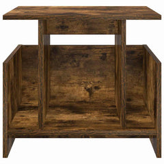 vidaXL TV Stand 50 x 35 x 45 cm Smoked Oak Engineered Wood 5