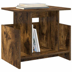vidaXL TV Stand 50 x 35 x 45 cm Smoked Oak Engineered Wood 3