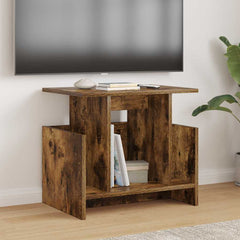 vidaXL TV Stand 2 pcs Smoked Oak Engineered Wood 1