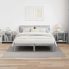 vidaXL TV Stand 2 pcs Grey Sonoma Engineered Wood 4