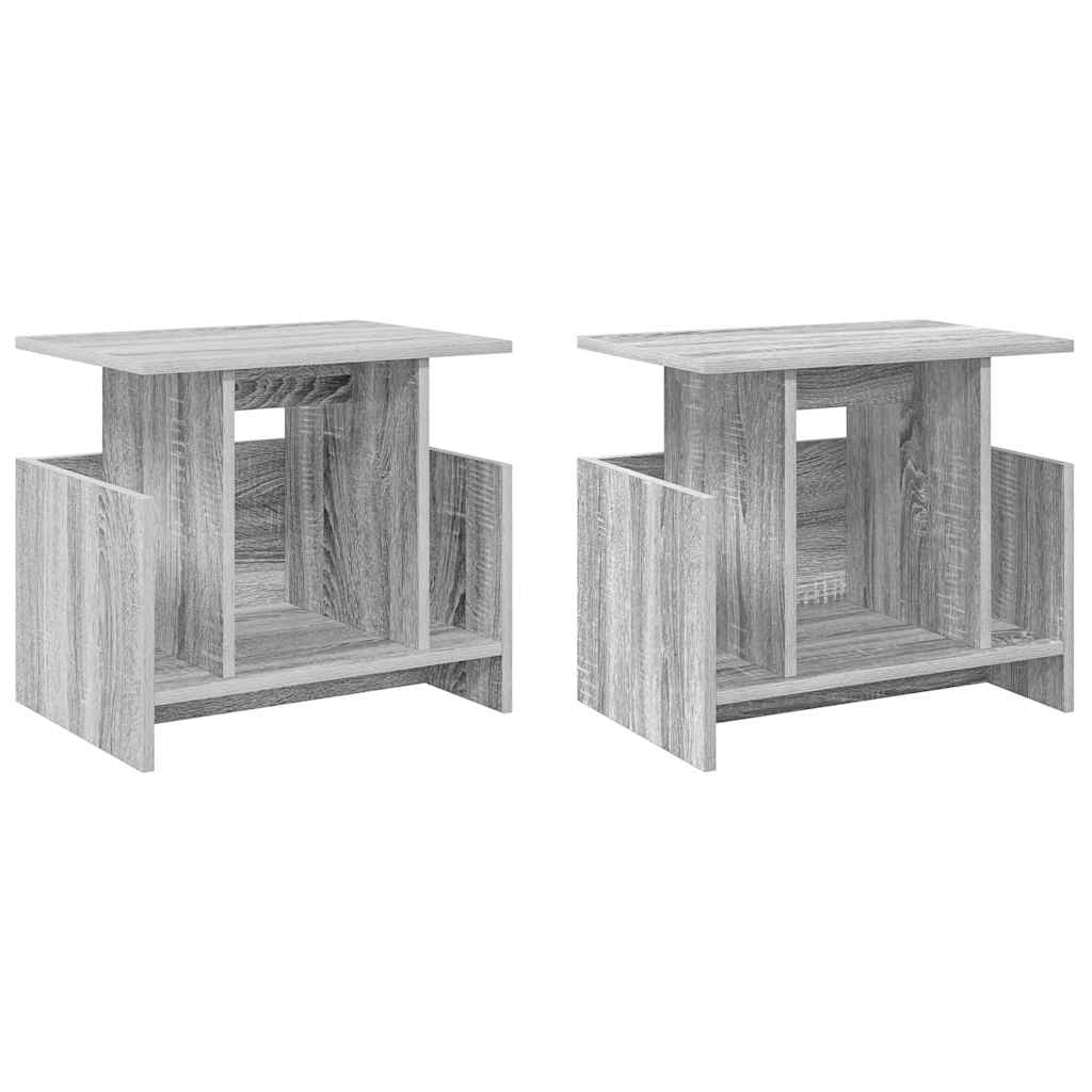 TV Stand Engineered Wood 2 Grey sonoma