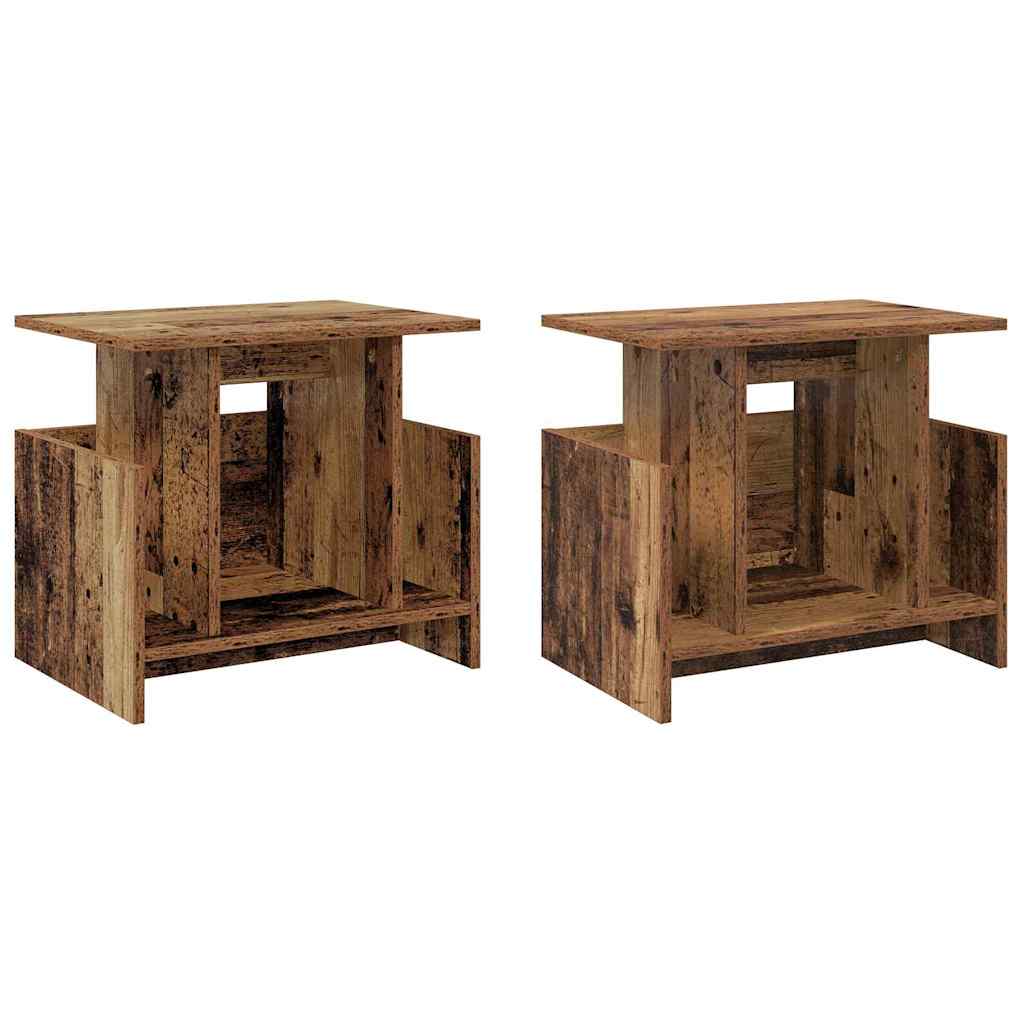 vidaXL TV Stand 2 pcs Old Wood Engineered Wood 2