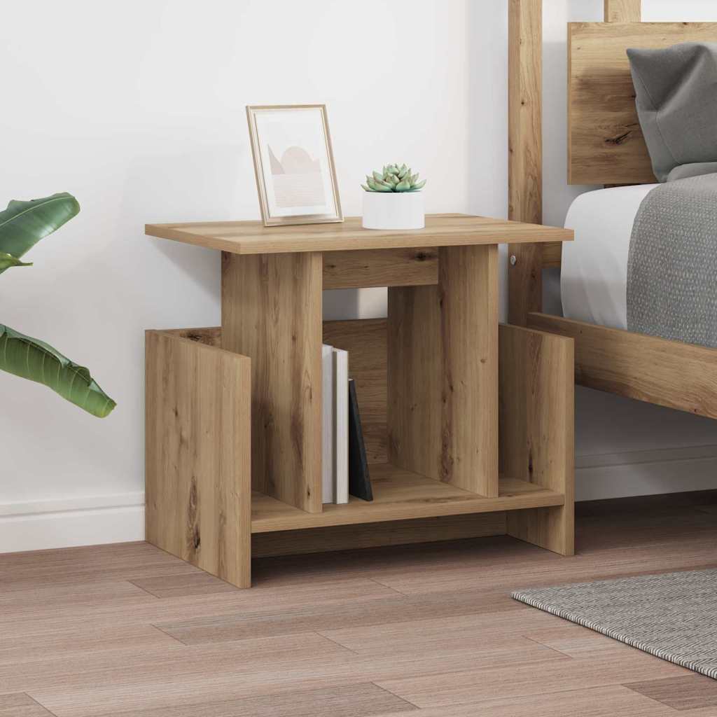 vidaXL TV Stand 2 pcs Artisan Oak Engineered Wood 5