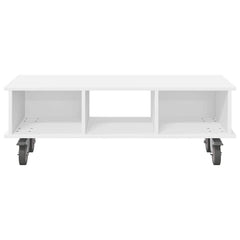 vidaXL TV Stand 100 x 35 x 35 cm White Engineered Wood 5