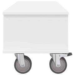 vidaXL TV Stand 100 x 35 x 35 cm White Engineered Wood 6